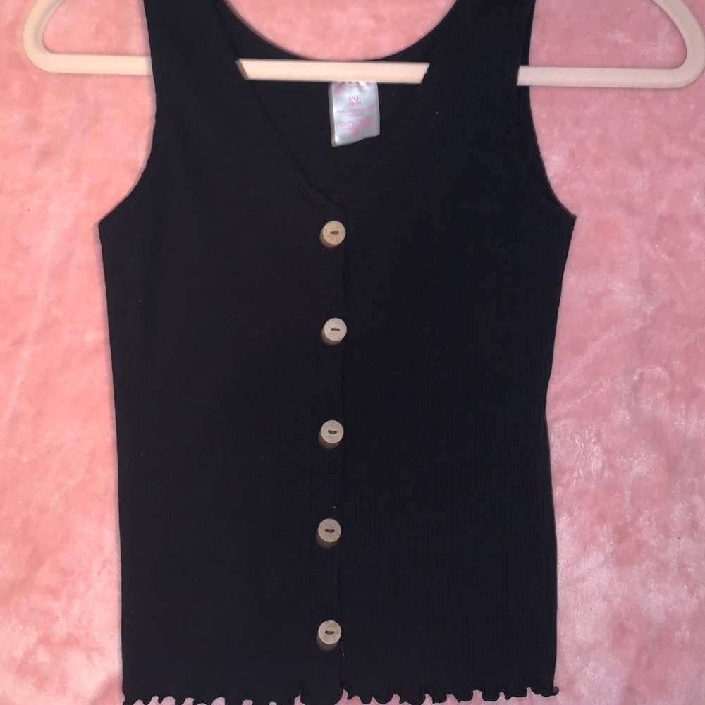Black tank top